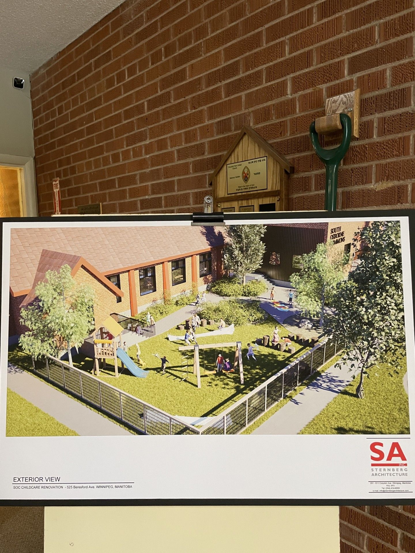 MOCK UP OF OUTSIDE OF DAYCARE